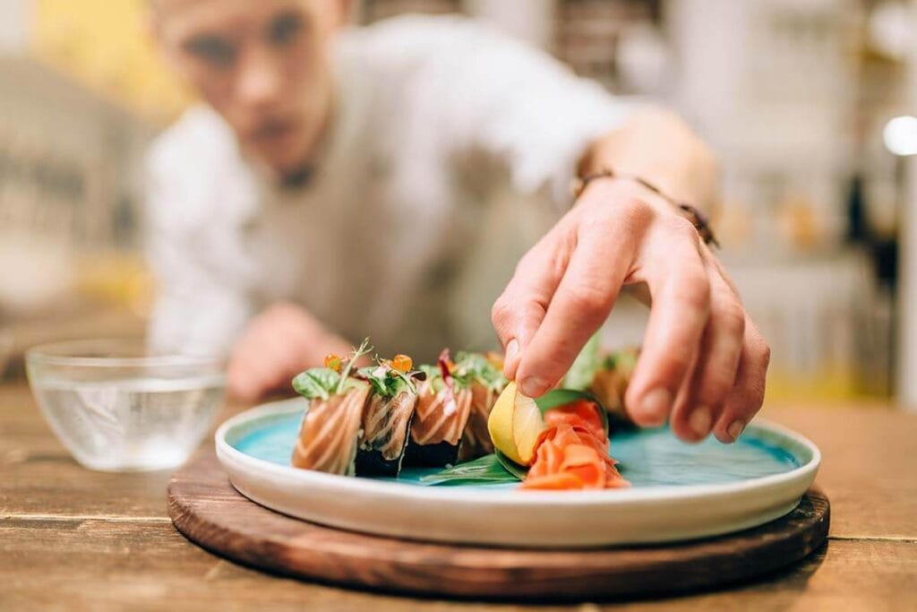 Matfotografering i restaurangens kök. Matbilder i Göteborg.