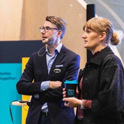 Eventfotograf på föreläsning i Göteborg.