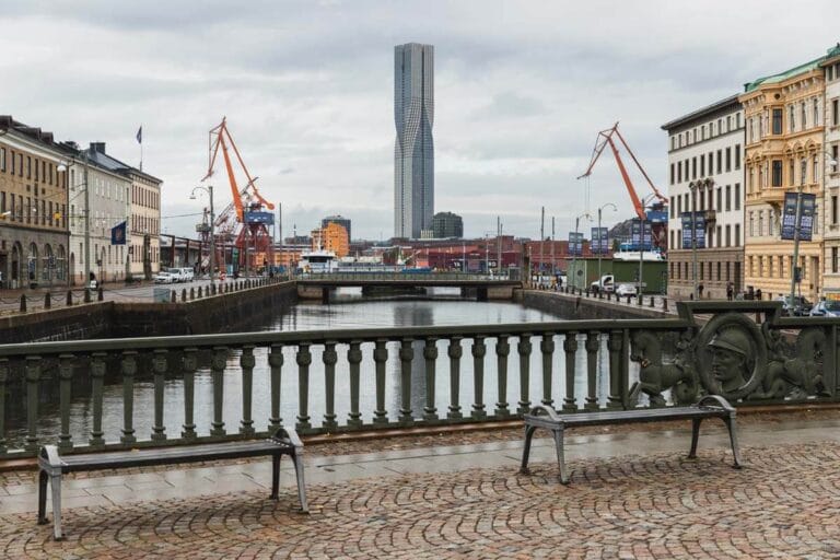 Stora hamnkanalen i centrala Götebobrg. Tips på fotoplatser i Göteborg.