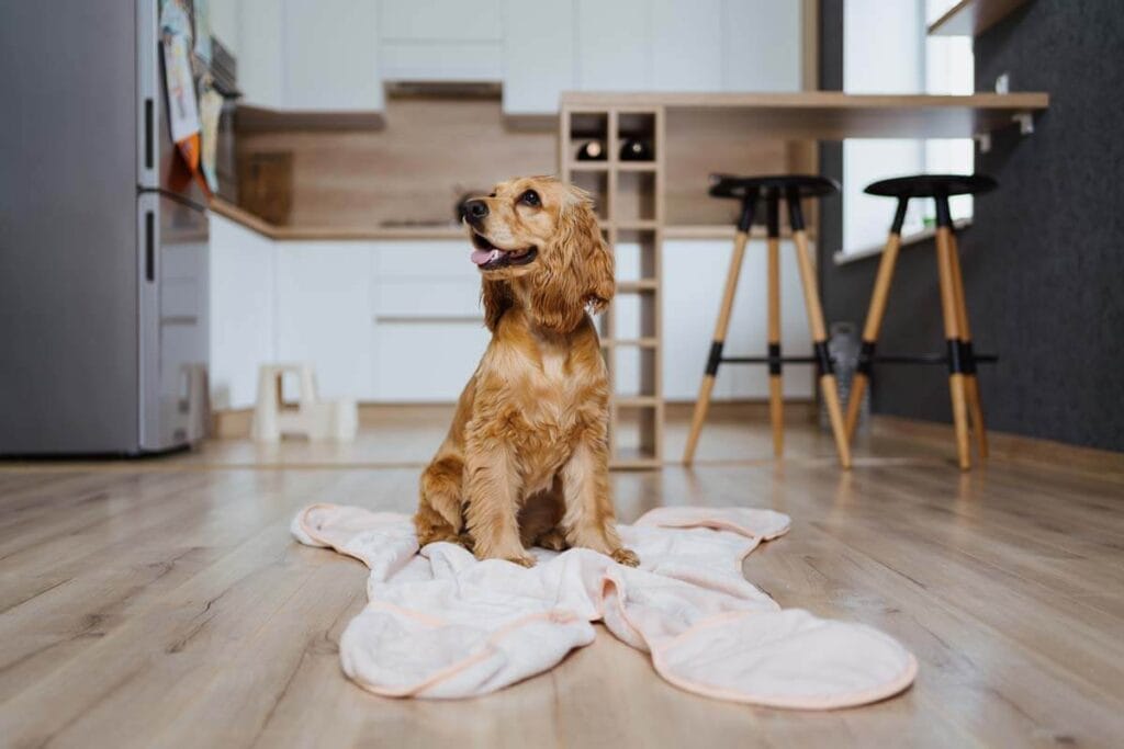 Hundporträtt hemma. Husdjursfotografering hemma med en fotograf i Göteborg.