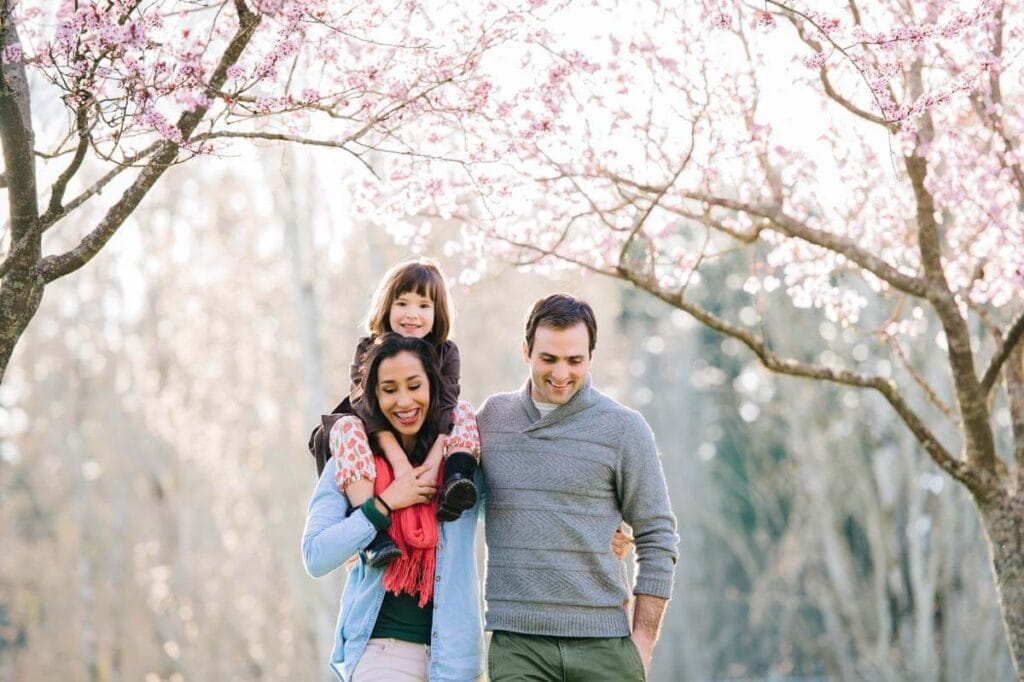 Familjefotografering på våren i Göteborg