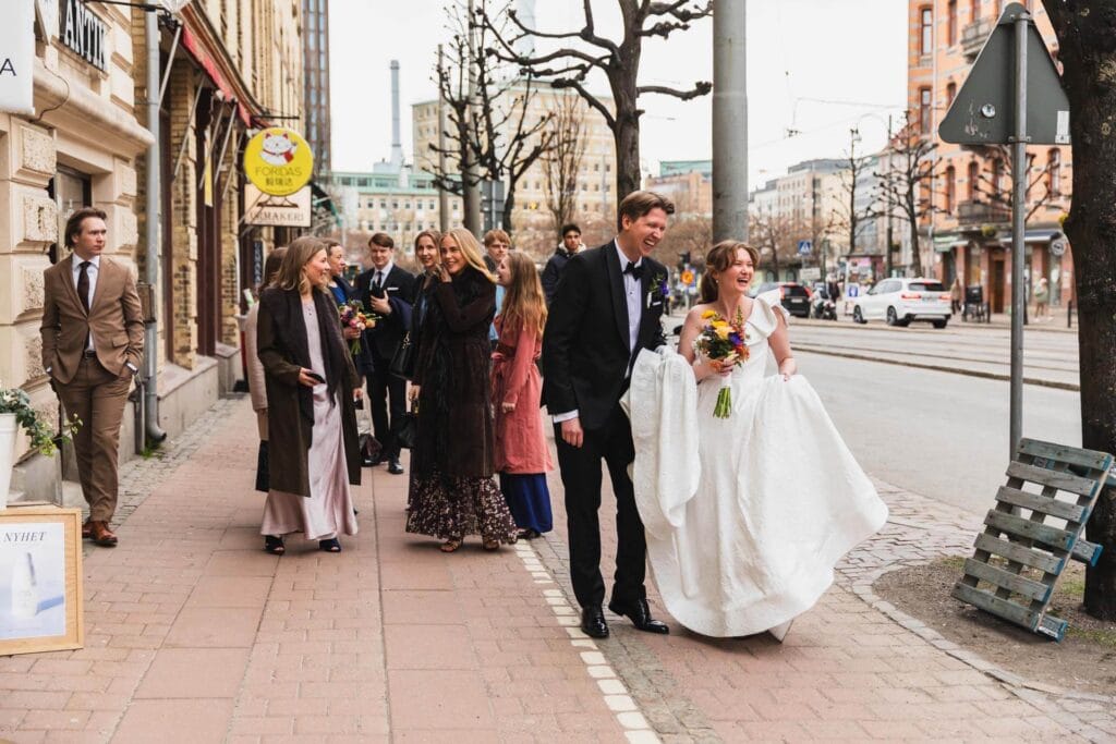 Bröllopsfoton i centrala Göteborg